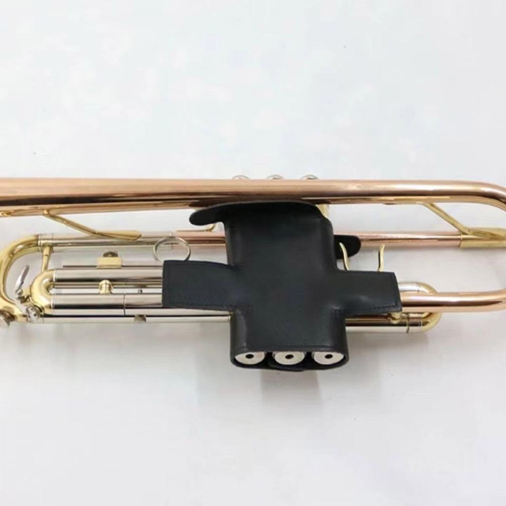 Trumpet Valve Guard Soft PU Texture Trumpets Leather Protective Case Trumpet Valves Sleeve for Music Instrument Care