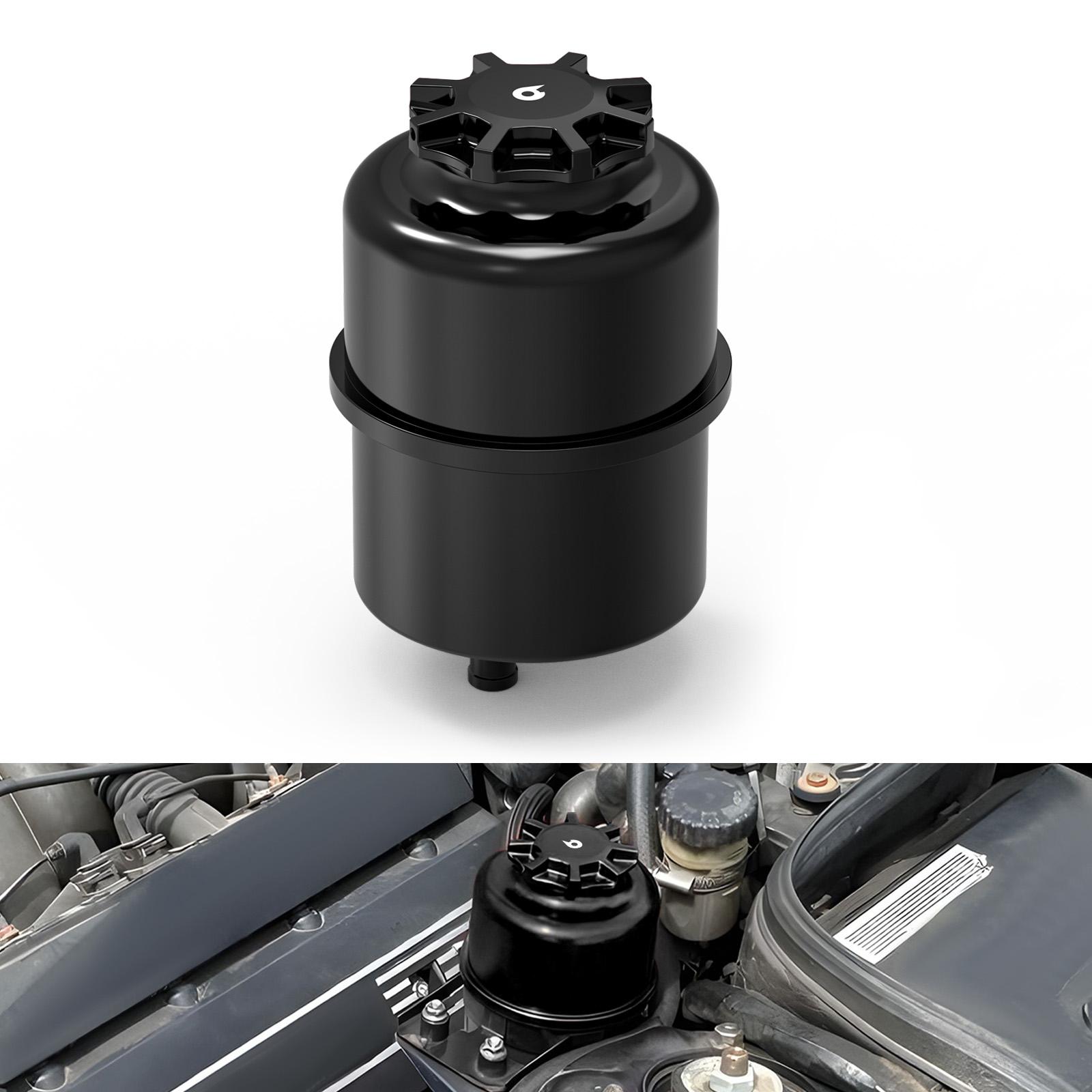 

BEVINSEE Power Steering Reservoir for BMW E46 E90 E92 E36 E30 E39 E60 E87 E88 E81 E82 Z4 E85/E86 Z3 E36, Replace for 32411128333 чёрный