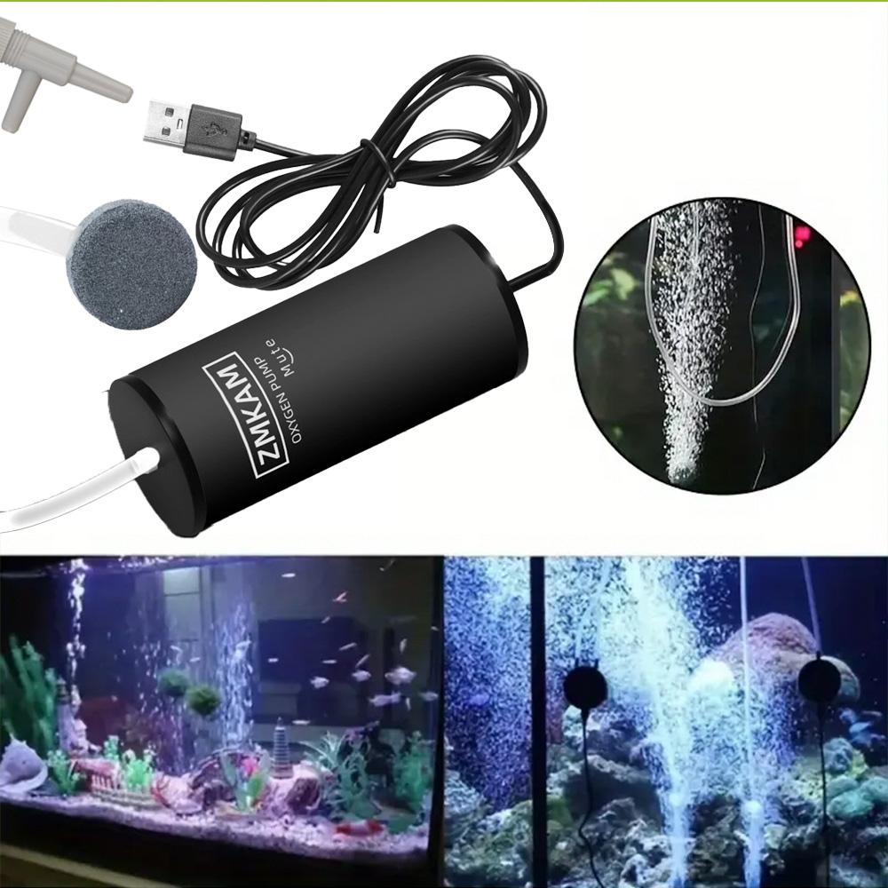 Portable Super Silent Aquarium Air Pump USB Power Supply Oxygen Pump