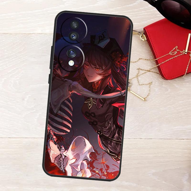 Hu Tao Genshin Impact Case For Honor X8a X9a X6a X7a X6 X7 X8 X9 X8b X9b Honor 90 Lite 70 50 Magic 5 6 Pro Cover