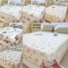 Dog Flower Dinosaur Bear Print Bedspread Set Cartoon Mattress Protective Cover