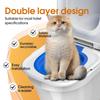 Cat Toilet Trainer Double Layer Cat Toilet Training System Reusable Cat Potty Training Tool for Toilet Squat Toilet