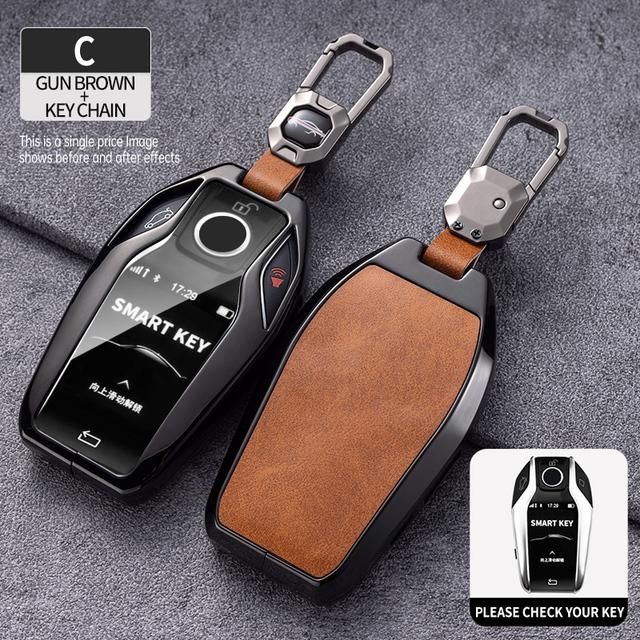 Zinc Alloy Car Remote Key Case Cover Shell For BMW 5 7 Series G12 G11 G30 G32 G31 I8 I12 I15 G01 X3 G02 X4 G05 X5 G07 X7 Car Bag