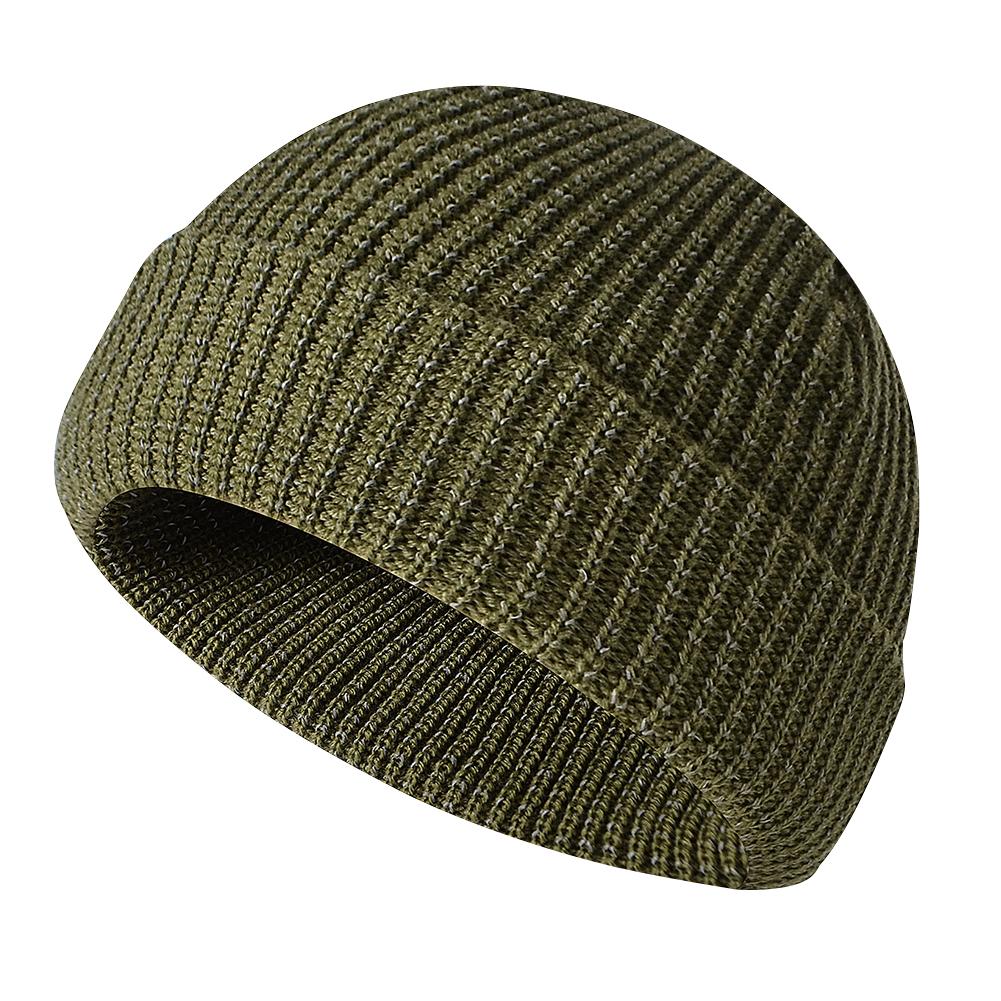 Unisex Winter Reflective Beanies High Visibility Noctilucent Reflective Knit Hat Glow In Dark For Winter Night Walks