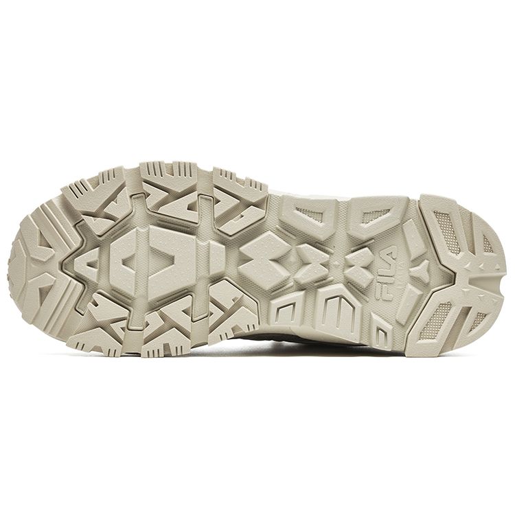 FILA Trek 1S Mesh Fabric Synthetic Leather Comfortable Durable Low-Top Casual Shoes Women sneaker Champagne Silver Gray F12W242119FPS