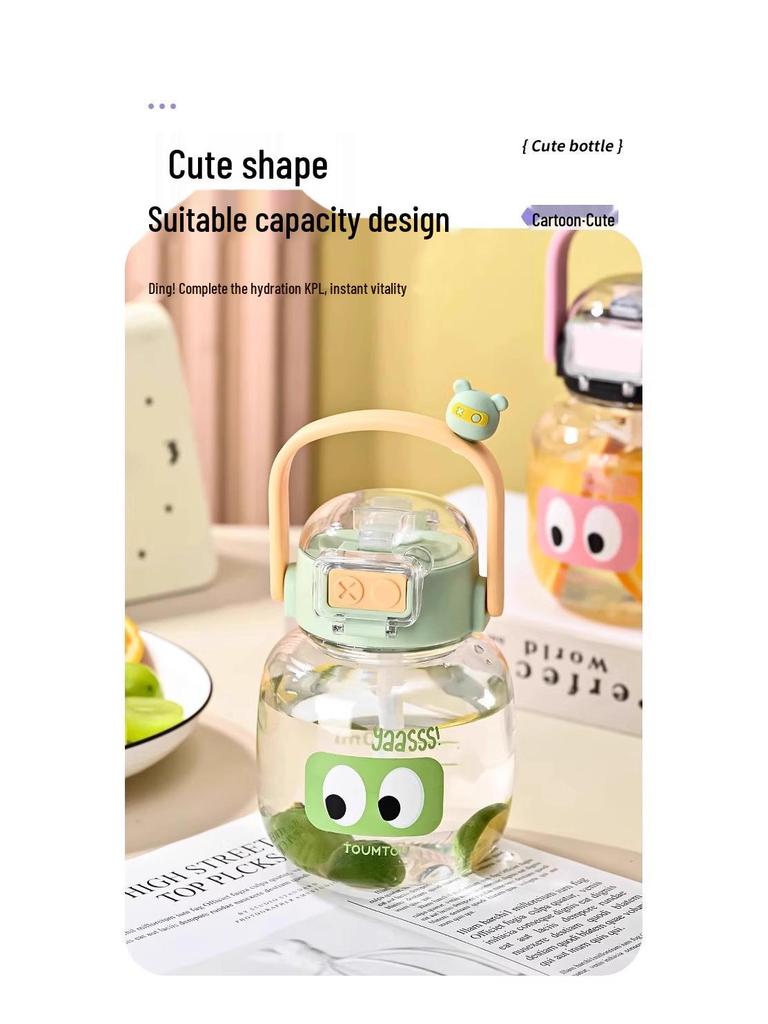 Newcomer Offer: Plastic Large Capacity Big Belly Cup - Portable Student & Kids Water Bottle with Free Shipping