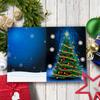 Creative 5D Bright Diamond Painting Greeting Card, Christmas Card Diy Holiday Greeting Card Handmade Greeting Card
