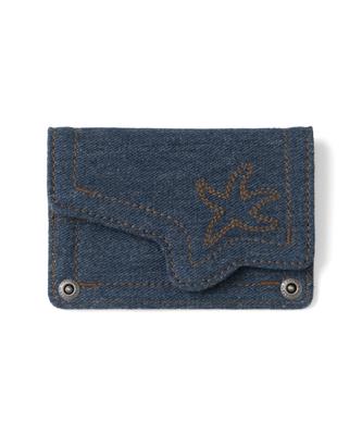 The Coldest Moment Tcm Denim Card Wallet (Blue)