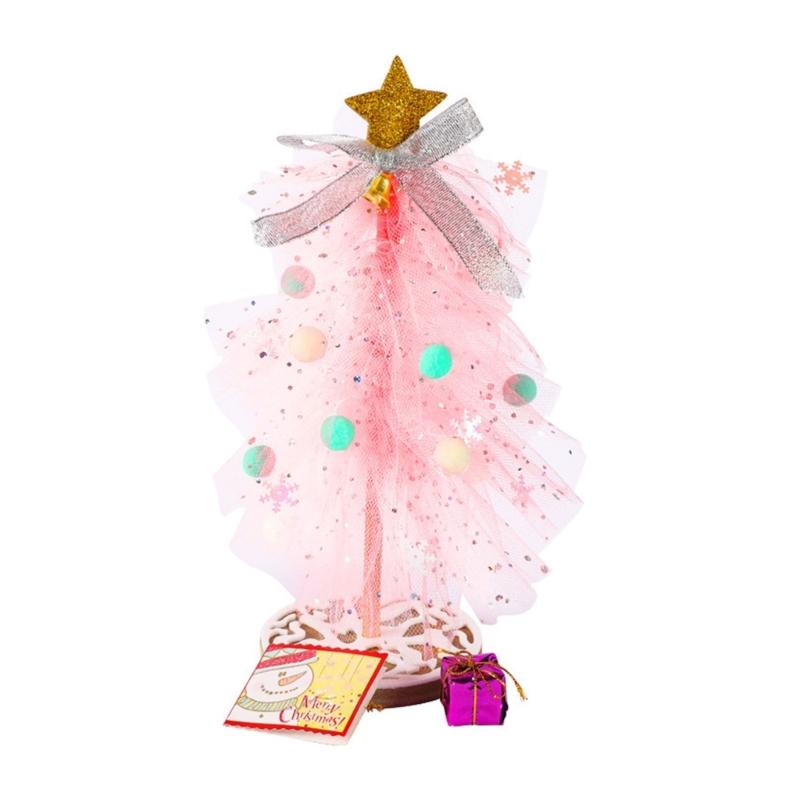 

Christmas Tree Decoration for Side Table or Desk with Warm LED Lights Ornament