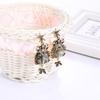 Retro Baroque Beetle Pearl and Diamond Animal Earrings