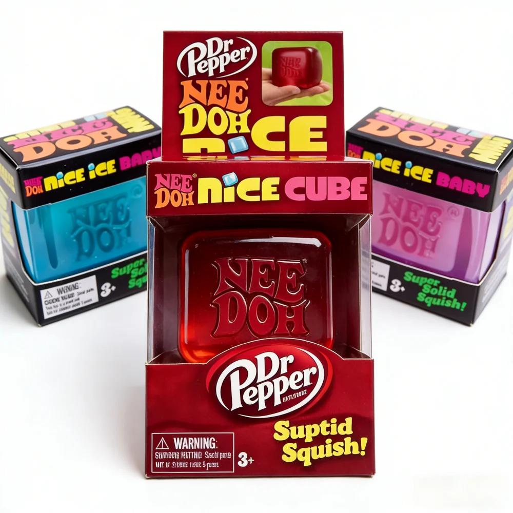  Schylling Needoh Nice Cube Sensory Fidget Cube Stress Relief Anxiety Sensory Tool for Focus ADHD & Calming Party Gifts