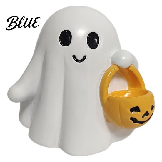 Stable Halloween Figurine Ghost Ornaments Resin Desktop Hanging Pumpkin Decoration Basket Design Decor for Party Holiday Eye-catching Ornament