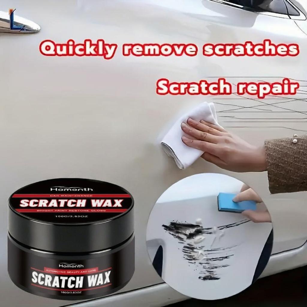 Car Scratch Remover Wax 100g, Paint Restoration & Polishing Wax, Remove Swirls and Scuffs, High Gloss Finish