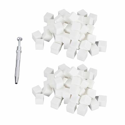 Kit Pinze Presa per Unghie Strumento Multifunzione a 4 Artigli per Raccogliere e Spugnetta per Nail Art