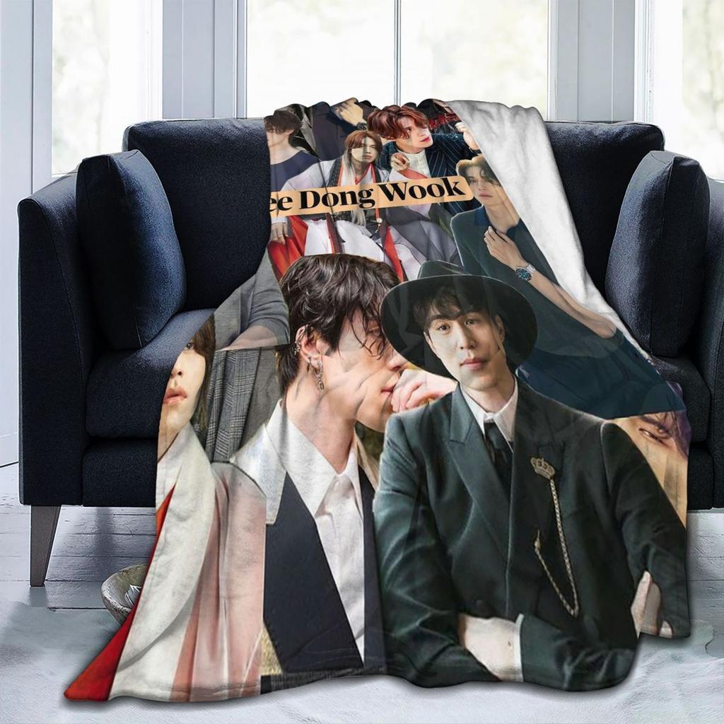 Manta de Lee Dong Wook Manta de Franela para Sofá Mantas Portátiles para Sofá Ropa de Cama Mantas de Viaje Colcha Colcha