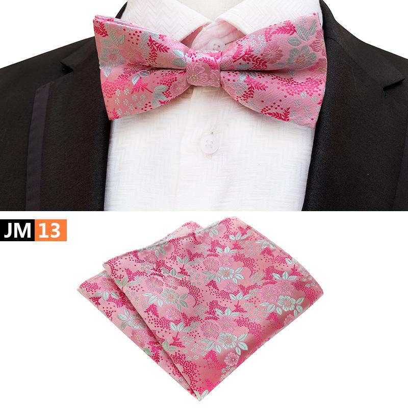 İki Parça Takım Paisley Papyon ve Cep Mendilleri