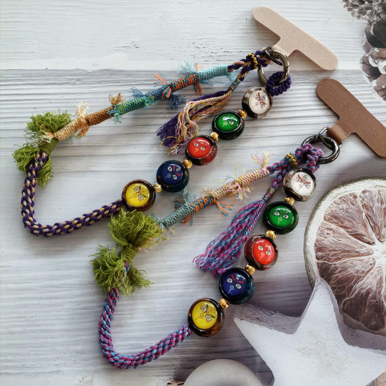 

Five-Way Pendant: Mobile Phone, Bag, Car, Key & Literary Ornaments Charm 338-1