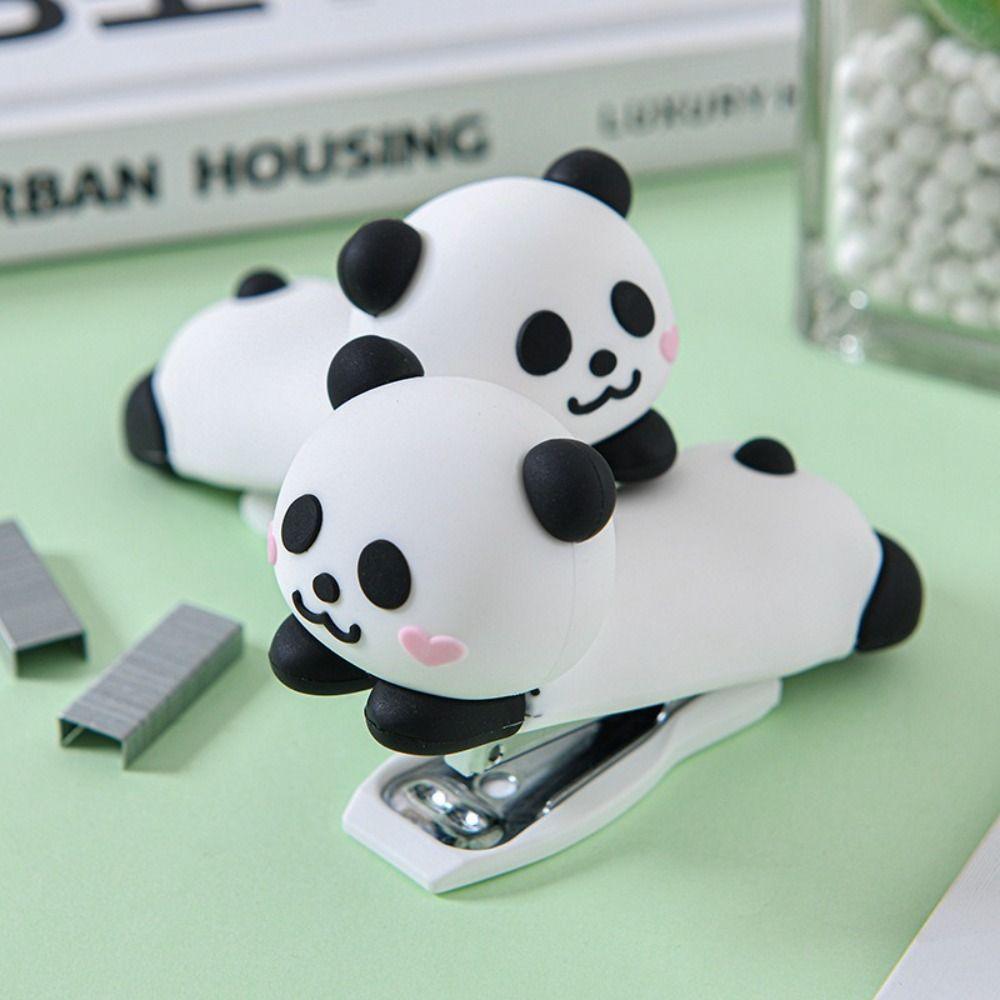 Use 10# Staples Stapler Panda/Astronaut/Dinosaur Stapling Machine  Bookbinding Supplies