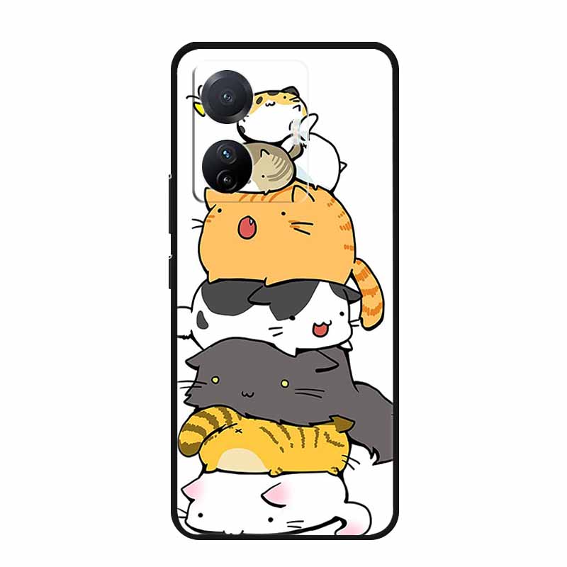 

Cases For Vivo T1 4G 2022 Cover T 1 Lovely Soft Silicone Painted Phone Cases for VivoT1 Snapdragon 680 Coque TPU Bumper Fashion vivo T1 44W