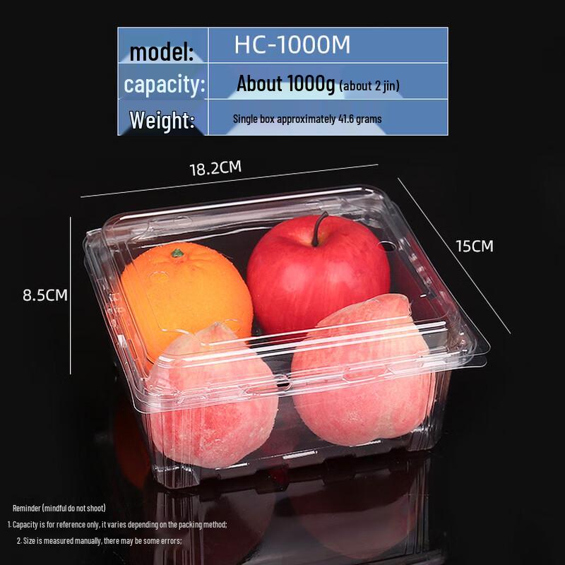 

Disposable Transparent Plastic Food Containers