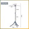 Household Foldable Floor Drying Rack Multifunctional Indoor Balcony Drying Rack Detachable Baby Children Clothes Hanger