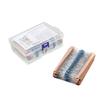 2600Pcs Metal Film Resistor Kits 1Ohm-10MOhm 1/4W 1% 130 Values Resistor Kits for Making Projects and Experiments
