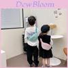 Modern Korean Style Children's Checkerboard Crossbody Bag Fashionable And Cool Design For Boys