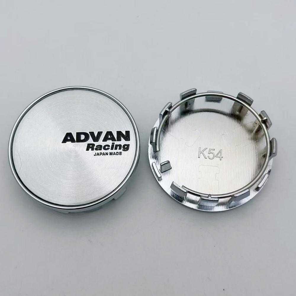 4pcs 54mm 50mm ADVAN Logo Emblem Badge Car Wheel Center Caps Rim Hubcaps Wheel Hub Center Dust Cover Replace Car Accessories
