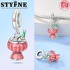 Copper Cocktail Cup Pendant Beer Party Dangle Charm Bead Charms Bead Charms for Do It Yourself Bracelets Birthday Gift for Girls