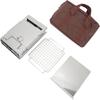 With Grill Camping Wood Stove Folding Box Stove Portable Wood Burning Stove  Hiking