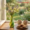 3D Printed Gradient Flower Vase Unique Twisted Design Modern Vase for Living Room Coffee Table Floral Arrangement Decor