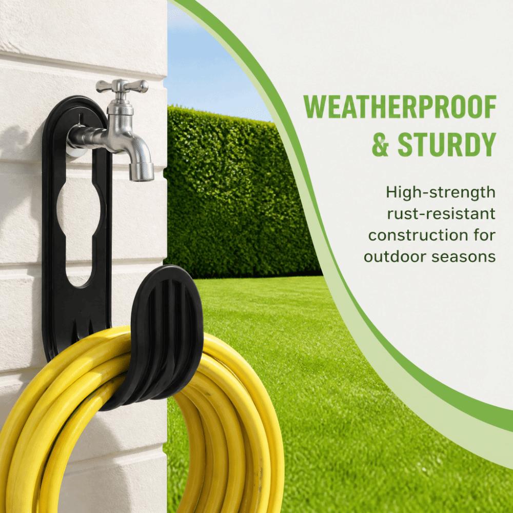 2Pcs Space Saving Water Pipe Storage Hook Heavy Duty Hose Storage Rack Gardening Tools