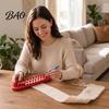 Shawl Knitting Tool Long Loom Hook Set, Beginner for DIY Hat Wool Supplies Scarf Shawl, Plastic Rectangular Yarn Weaving with Crochet Blanket Making