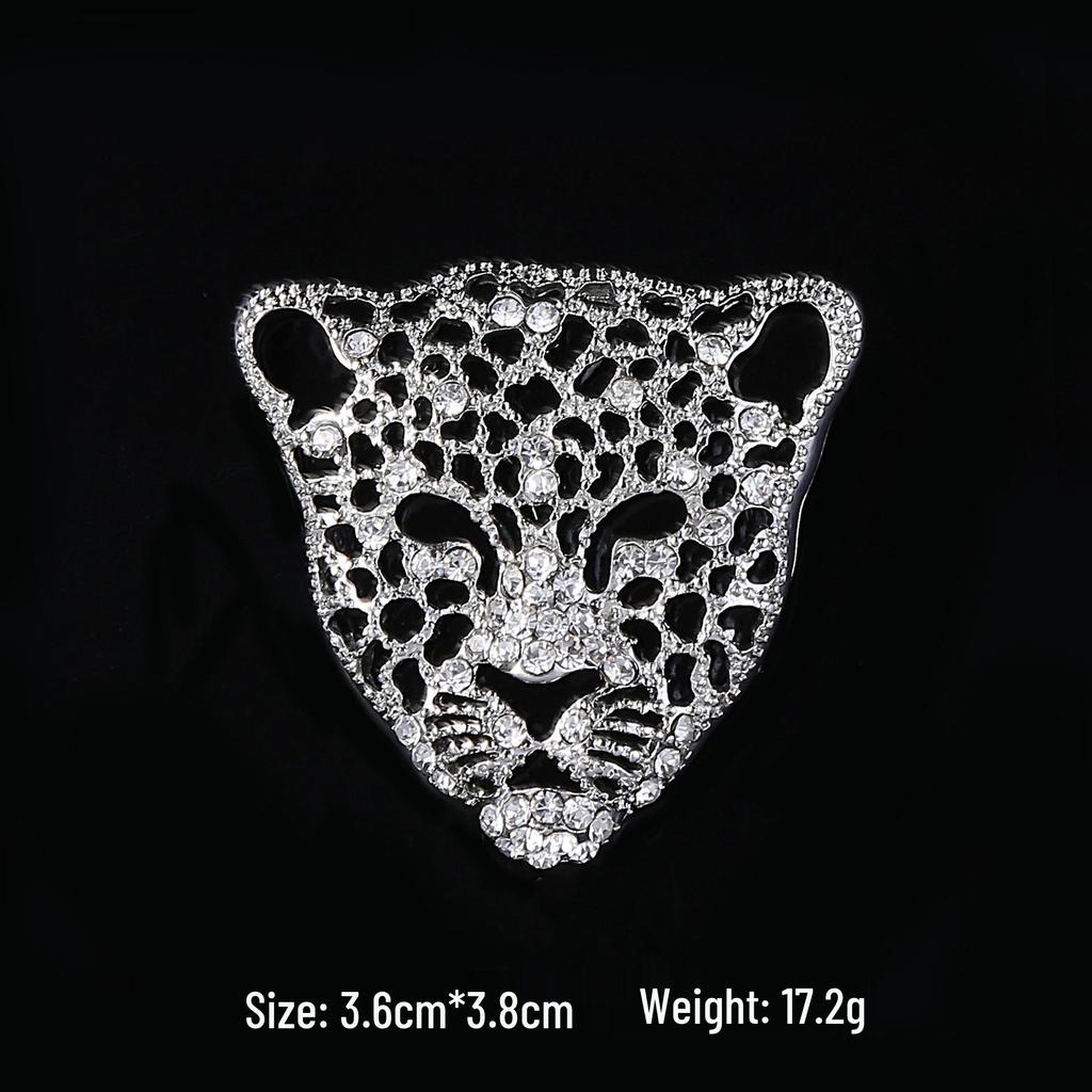 Elegant Unisex Strass Djurbrosch - Bi, Elefant, Tigertass Nål