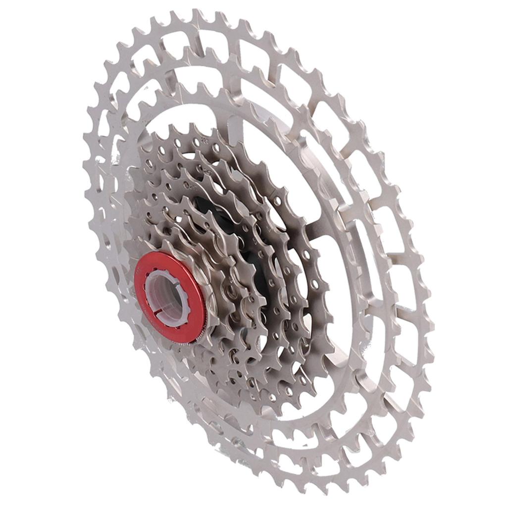 Mountain Bike Freewheel Bicycle Split Structure Hollow 46T Cassette Flywheel Silver10 Speed 46T