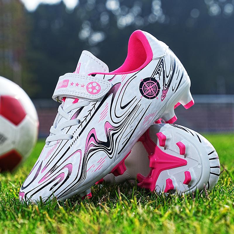 New children's football shoes, girls and boys, primary and secondary school students competition non-slip flat-soled sneakers, broken nails and ro