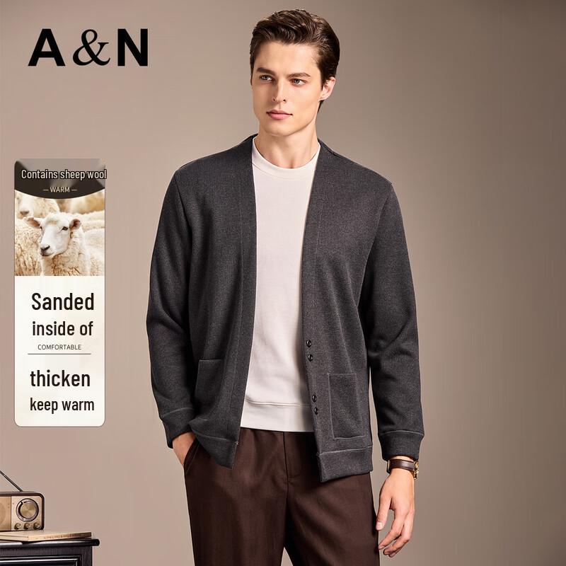 

Мужская вязаная куртка Antonio из шерстяной смеси с начесом на подкладке 2XL