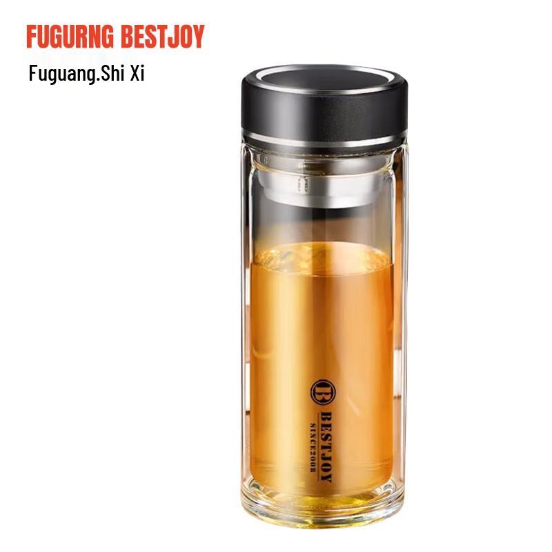 Fuguang Shixi 420ml Double-Wall Glass Cup