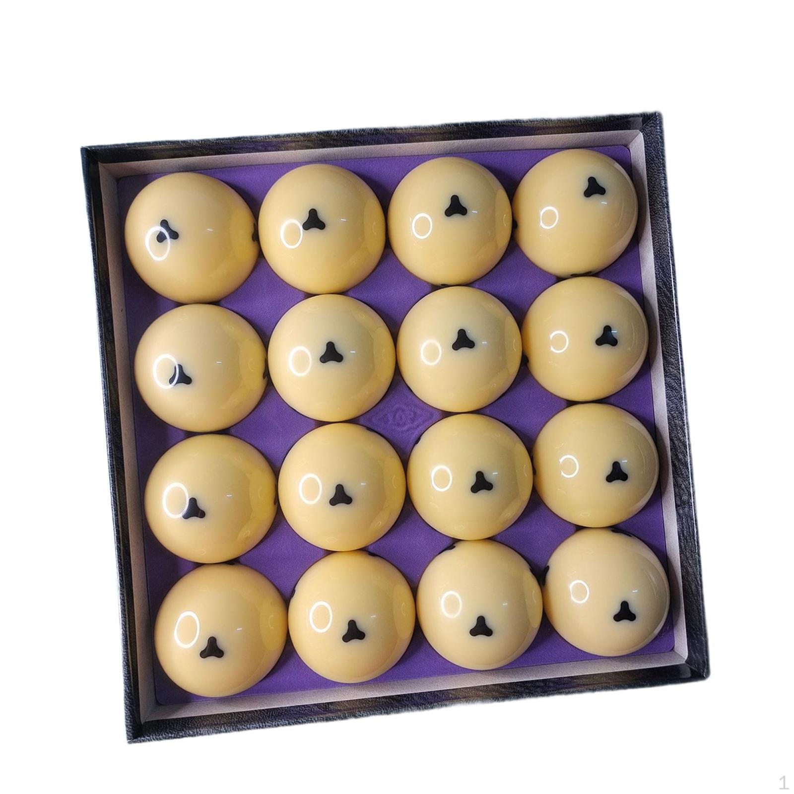 

16 штук бильярдных шаров 2-1/4 Оборудование для тренировок с треугольными точками для Black triangle