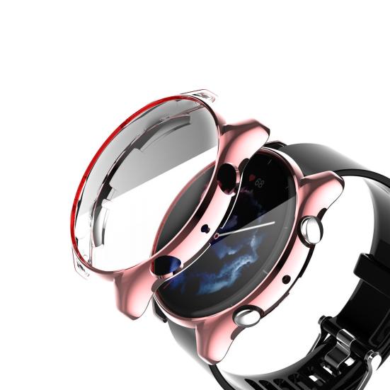 Watch Case Anti-fall Electroplating TPU Smart Watch Full Screen Protector Cover for Amazfit GTR 3/GTR 3 Pro