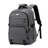 Spring New Solid Color Business Computer Bag Large Capacity Men's Backpack Casual Multi-pocket Outdoor Backpack Lightweight Burden Reducing School Bag