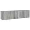 VidaXL Wall-mounted TV Cabinets 2 Pcs Sonoma Grey 80x30x41 Cm 836963