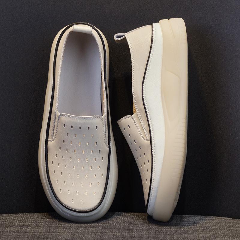 Туфли из натуральной кожи белого цвета одинарные туфли 35 малиновый 3969₽