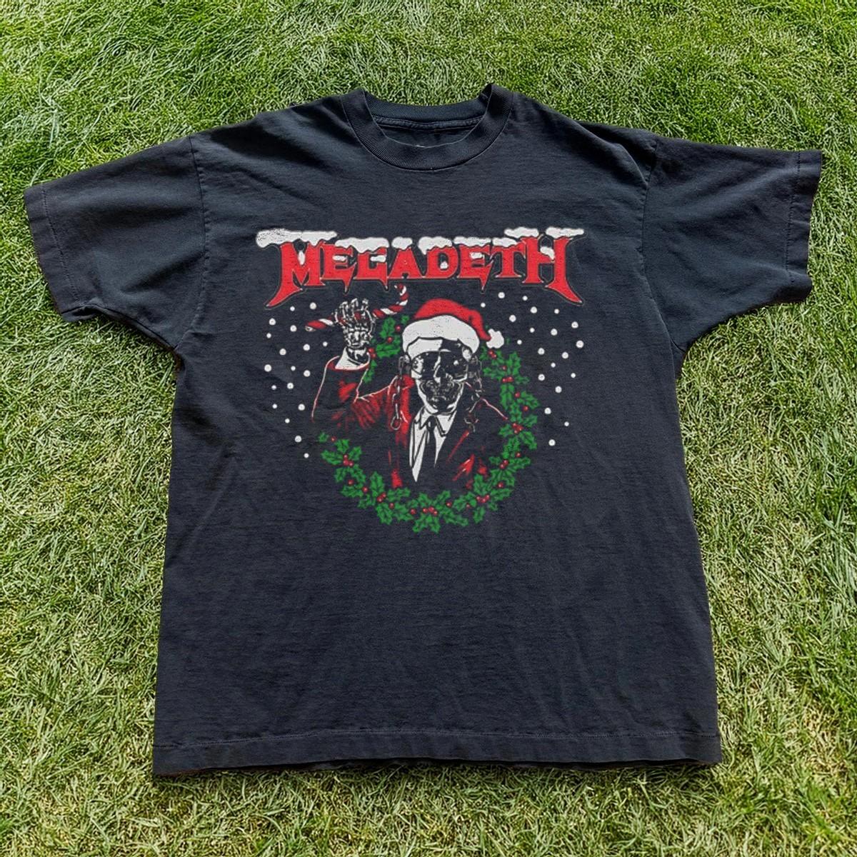 Megadeth Vic Santa Christmas 2026 Black Unisex T-shirt Size S-5XL XL