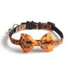 Halloween Collar for Cat Pet Breakaway Collar Suit for Dog Neck Decors Elegant Cat Collar with Castle Cobweb Rose Skull