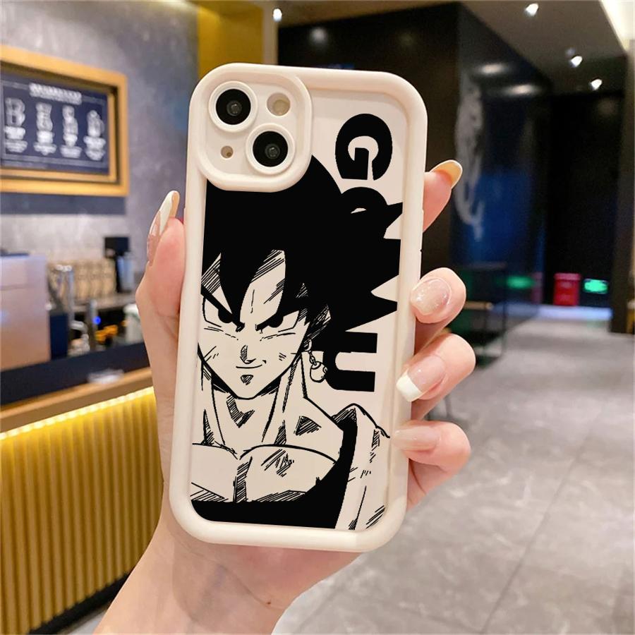 Dragon Ball Goku VS Vegeta Phone Case for iPhone 13 12 11 Pro Max XS Max 16e 17 Air 15 16 14 Plus XR Soft Shell