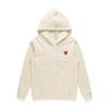 Sweat à capuche unisexe HEYPLAY en forme de cœur - Tissu éponge - Tendance japonaise Rouge Classique