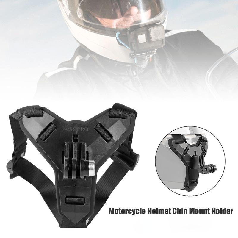 Mini Motorcycle Helmet Chin Stand Mount Holder for Sports Camera Full Face Holder Accessory