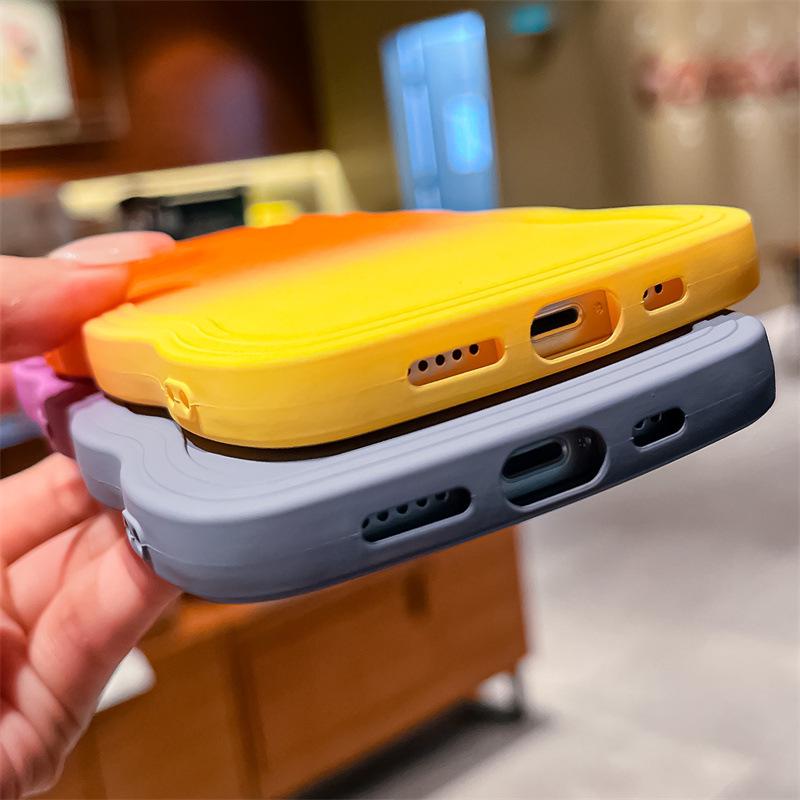 Silicone iPhone Case & Spray Paint for iPhone 12-16, 13, 14 Pro Max, Niche & Cross-Border