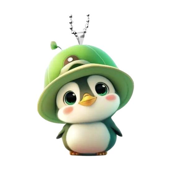 Yousheng Animal Christmas Ornament 2D Flat Acrylic Cartoon Animal Pendant Animals Pattern Hanging Ornament for Christmas Tree Car Decor